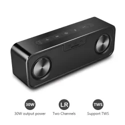 30W Haut-parleur en métal Bluetooth avec super basse - colonne numérique 3D sans fil