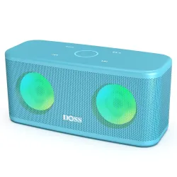 TWS haut-parleur Bluetooth 2*8W - sans fil - basse profonde avec lumière LED