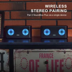 TWS haut-parleur Bluetooth 2*8W - sans fil - basse profonde avec lumière LED