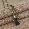 Magic broom pendant with necklace - vintage bronzeNecklaces