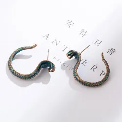 Boucles d'oreilles vintage avec cobra