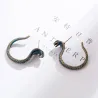 Boucles d'oreilles vintage avec cobra