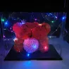 Two bears made from infinity roses - 25-35cm - rose bearValentine's day