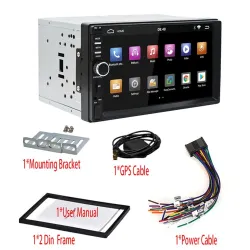 2 Din Bluetooth Android 9 voiture radio - WiFi - USB - GPS navigation - Mirrorlink - MP3 MP5