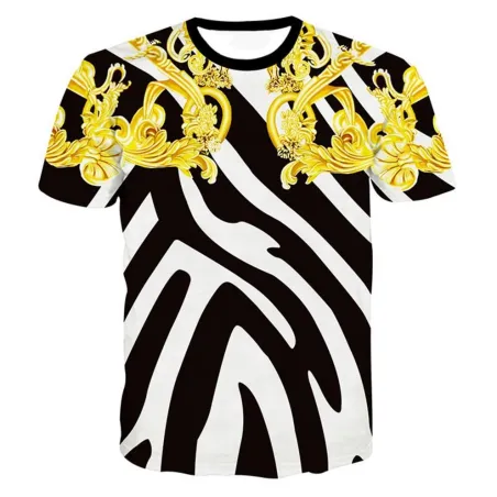 3D graphic print luxury t-shirt - premium cottonT-shirts