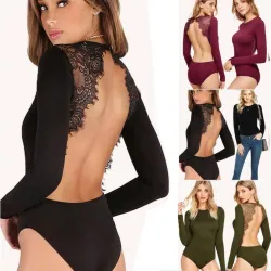 Body en dentelle sans dos
