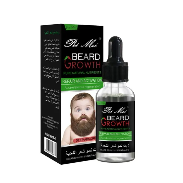 Huile de barbe bio - pour la croissance et les soins