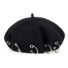 Béret du XVIIe siècle - capuchon avec anneaux d'argent