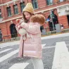 Mode - veste chaude longue pour les enfants avec capuche
