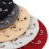 Béret du XVIIe siècle - capuchon avec anneaux d'argent