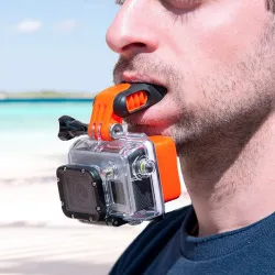 La bouche de la caméra de montage - pour GoPro - Xiaomi 4K - SJCAM - accessoires de surf et de plongée