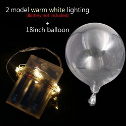 ballon lumineux ballon d'air transparen - corde lumière ronde ballon clair