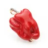 Poivre vert et rouge avec strass - broche