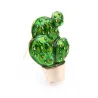 Cactus en émail vert - une broche élégante