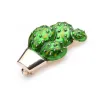 Cactus en émail vert - une broche élégante