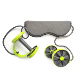AB wheels roller - stretchable elastic resistance pull rope - abdominal muscle trainerEquipment