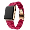 bracelet en résine pour bracelet de montres de pomme bracelet bracelet bracelet pour iwatch - 4/3/2 bandes iwatch rose boucle en