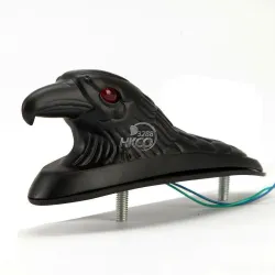 Tête d'aigle noire pour fender - avec les yeux rouges