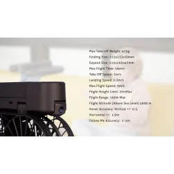 HOSHI 007PRO - 5G WiFi FPV 4K camera - flux optique - GPS F - pliable airselfie RC Quadcopter - deux batteries
