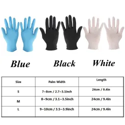 Gants jetables de nitrile - gants antibactériens protecteurs