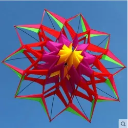 Kit en forme de fleur 3D avec poignée et ligne - 150 cm de diamètre