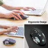 souris de jeu optique sans fil - rechargeable - silencieux - rétroéclairage LED - ergonomie