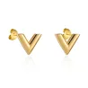 Boucles d'oreilles en V - acier inoxydable