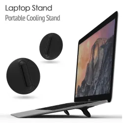 Supports de support Macbook / ordinateur portable - réglable - noir - support de refroidissement universel