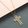 Traversée avec collier - acier inoxydable