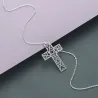Traversée avec collier - acier inoxydable