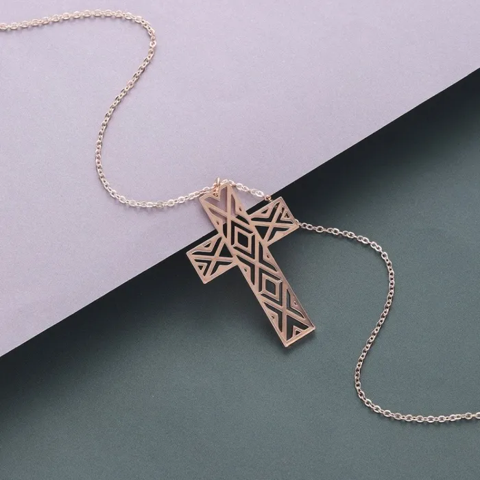 Traversée avec collier - acier inoxydable