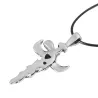 Antique dragon sword with crystal - leather necklaceNecklaces