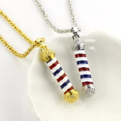 Collier Or & Argent avec microphone