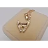 Stainless steel necklace with crystal giraffeNecklaces