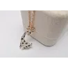 Stainless steel necklace with crystal giraffeNecklaces