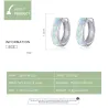 925 boucles d'oreilles en argent sterling avec opale