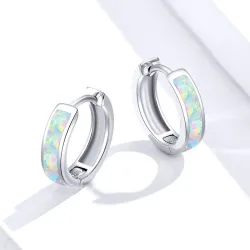 925 boucles d'oreilles en argent sterling avec opale