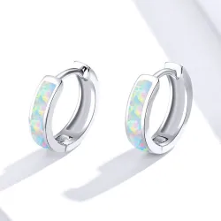 925 boucles d'oreilles en argent sterling avec opale