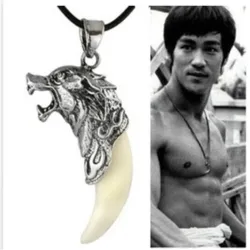 Tête de loup avec dent - collier