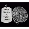 DAD'S HERO - stainless steel necklace - Father's DayNecklaces