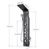 Stainless steel - 6-function waterfall - LED shower panel with massage systemFaucets