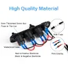 Toggle switch panel - 5V - 4.2A - dual USB - 12V - LED - Voltmeter for cars - boats - trucksElectronics & Tools