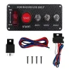 Panneau de commutation d'allumage pour voiture de course - bouton de démarrage moteur - interrupteur de commutation - 12V LED -
