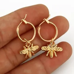Petite abe - boucles d'oreilles en or