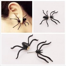 Earrings with black spiderEarrings