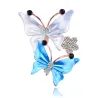 Papillon en cristal - broche de luxe