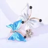 Papillon en cristal - broche de luxe