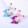 Papillon en cristal - broche de luxe