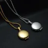 Hollow-out round ball - photo frame - necklaceNecklaces