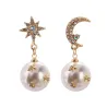 Boucles d'oreilles Star Moon Design - Drop Style